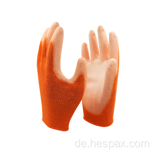 Hesspax maßgeschneiderte kohlenstofffaser pu beschichtete Arbeit Handschuhe
